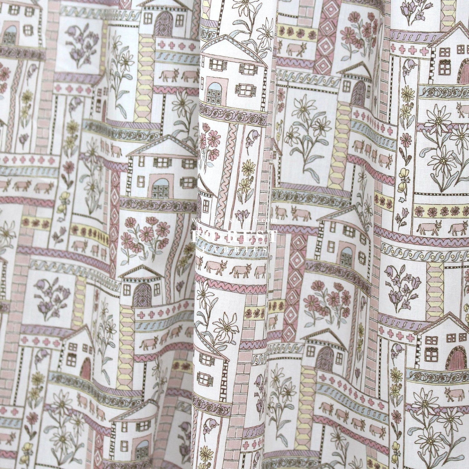 Liberty of London (Cotton Tana Lawn Fabric) - Ursli Purple - FO:REST Fabric 布恩堂Liberty fabrictana lawnjapanese fabricykk zipper