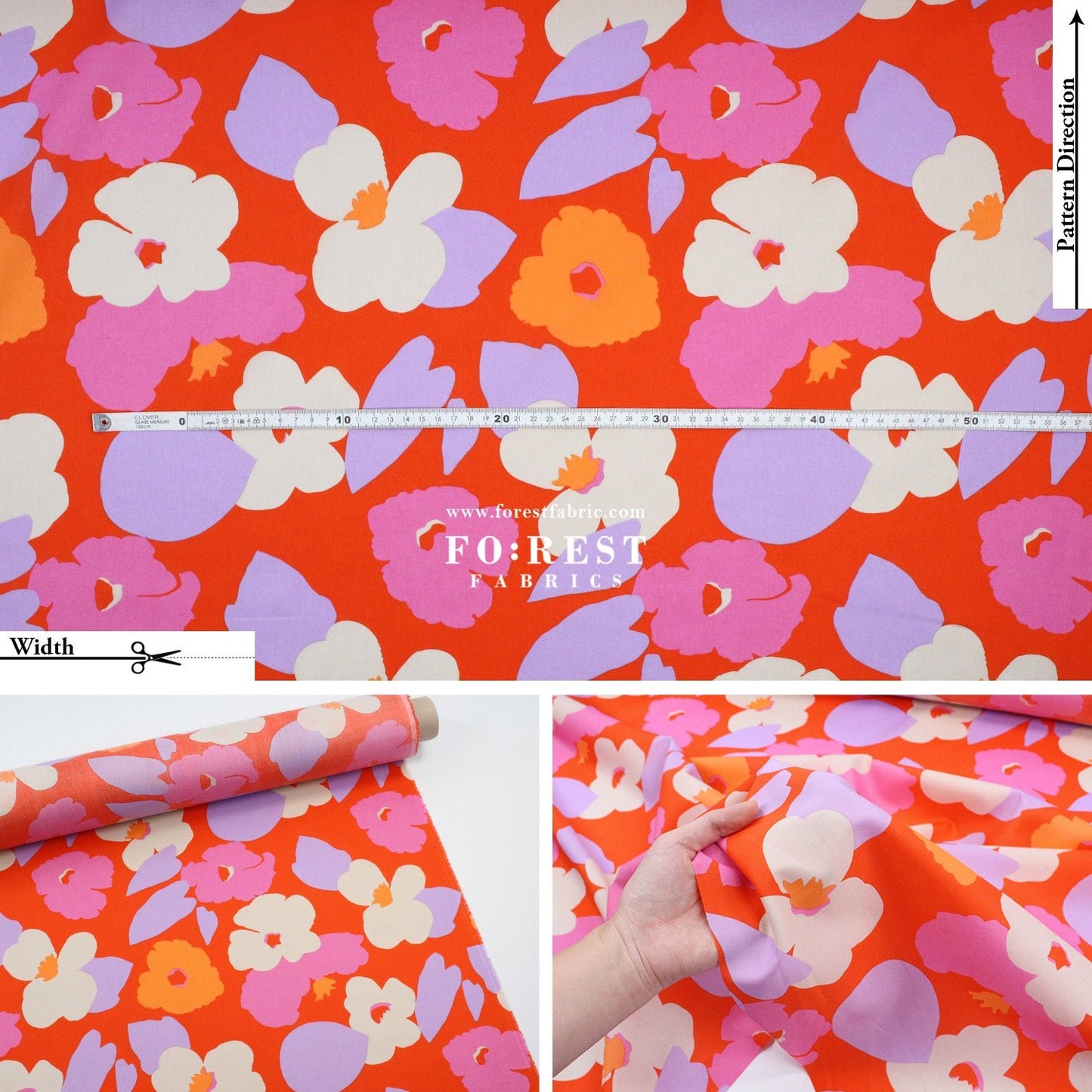 Liberty of London (Cotton Tana Lawn Fabric) - Verve POP - FO:REST Fabric 布恩堂Liberty fabrictana lawnjapanese fabricykk zipper