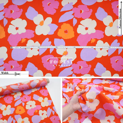 Liberty of London (Cotton Tana Lawn Fabric) - Verve POP - FO:REST Fabric 布恩堂Liberty fabrictana lawnjapanese fabricykk zipper