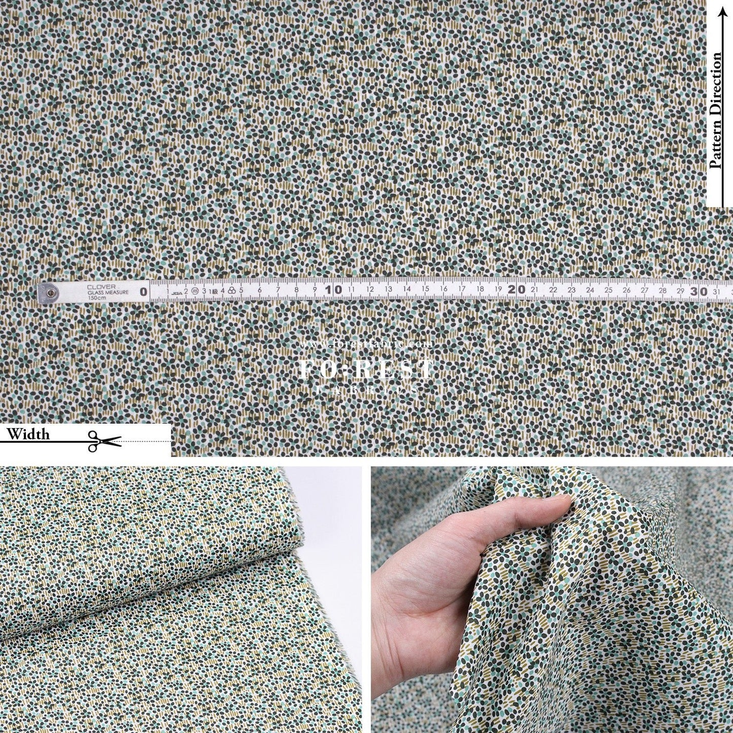 Liberty of London (Cotton Tana Lawn Fabric) - Walter’s Meadow - FO:REST Fabric 布恩堂Liberty fabrictana lawnjapanese fabricykk zipper