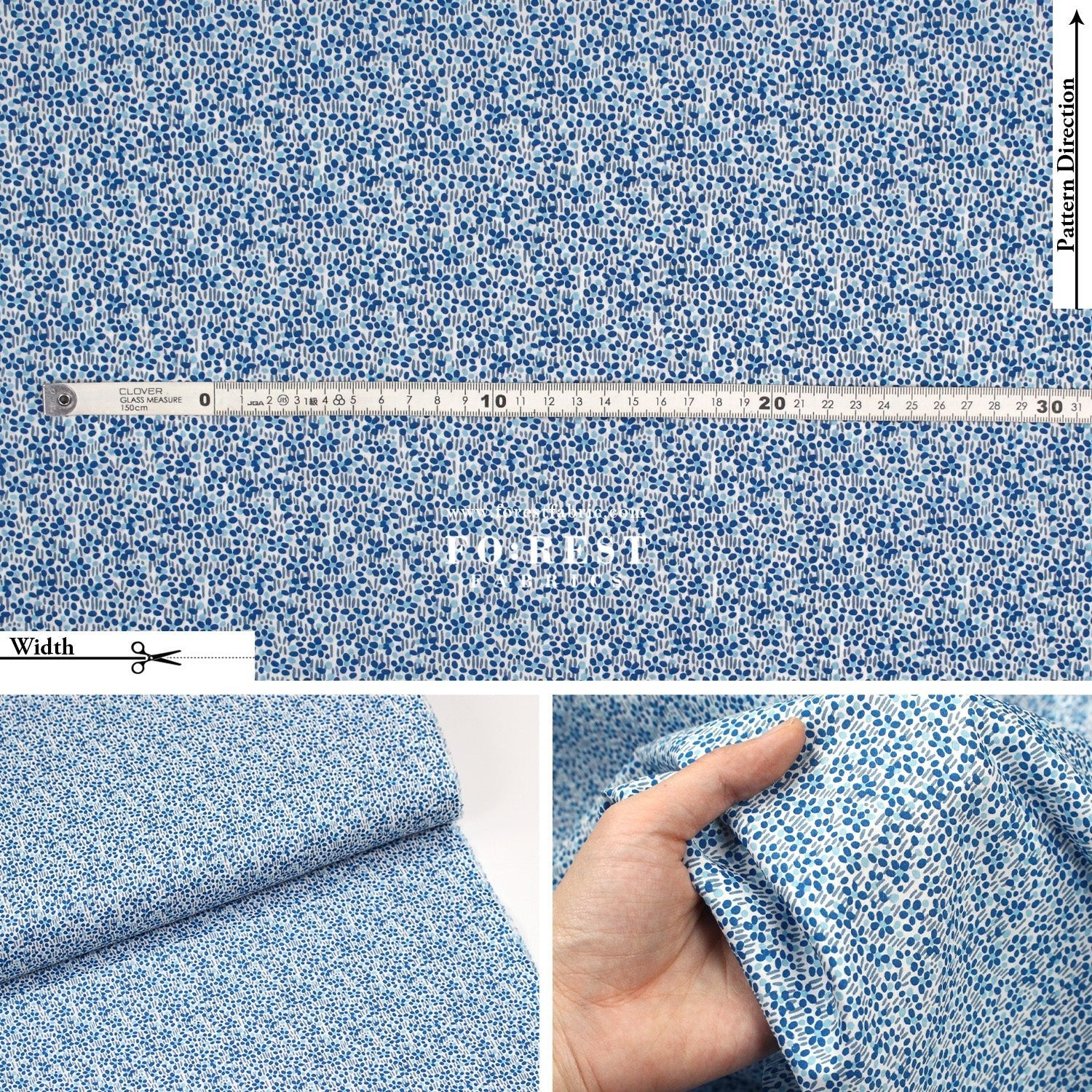 Liberty of London (Cotton Tana Lawn Fabric) - Walter’s Meadow - FO:REST Fabric 布恩堂Liberty fabrictana lawnjapanese fabricykk zipper