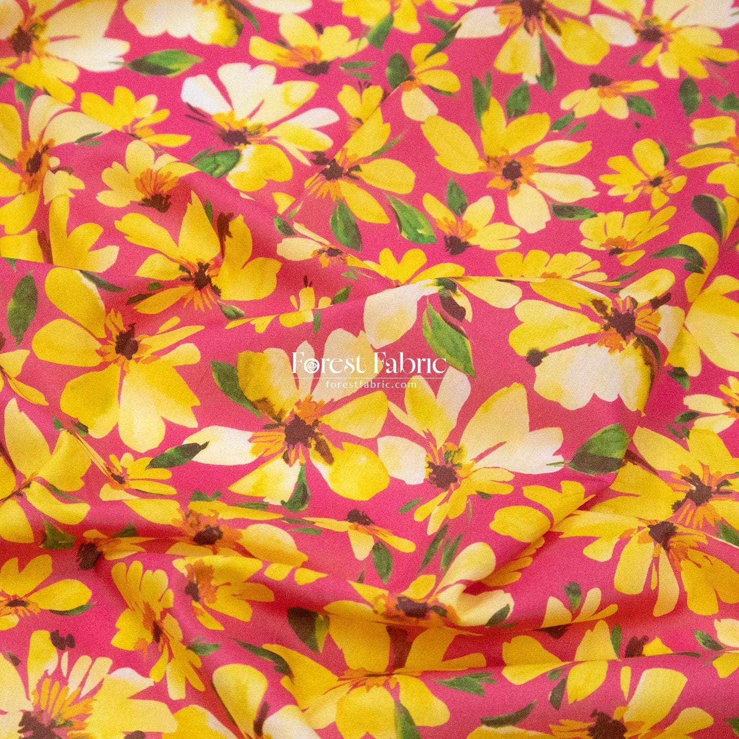 Liberty of London (Cotton Tana Lawn Fabric) - Watercolour Petals - FO:REST Fabric 布恩堂Liberty fabrictana lawnjapanese fabricykk zipper