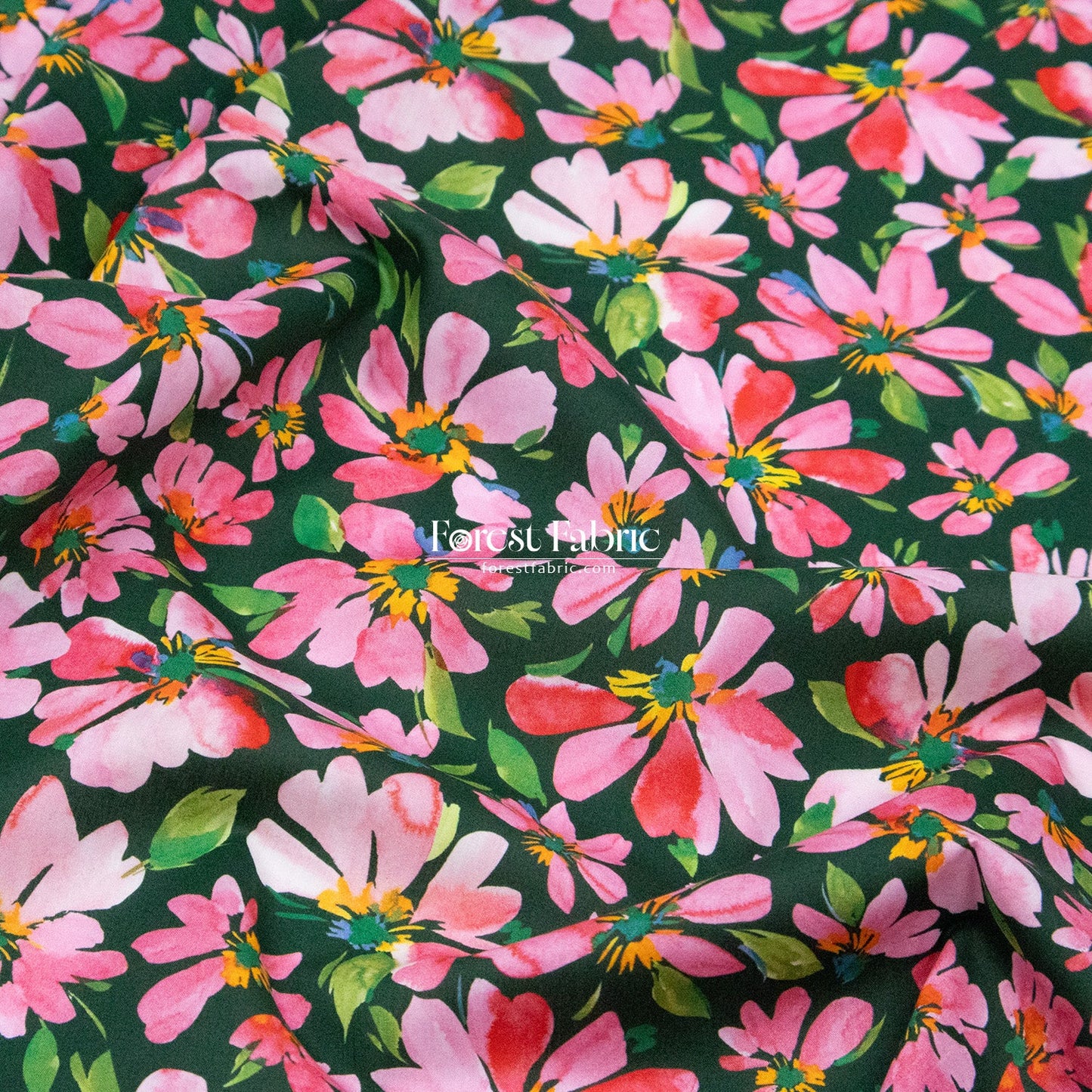 Liberty of London (Cotton Tana Lawn Fabric) - Watercolour Petals - FO:REST Fabric 布恩堂Liberty fabrictana lawnjapanese fabricykk zipper