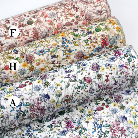 Liberty of London (Cotton Tana Lawn Fabric) - wild flowers - FO:REST Fabric 布恩堂Liberty fabrictana lawnjapanese fabricykk zipper
