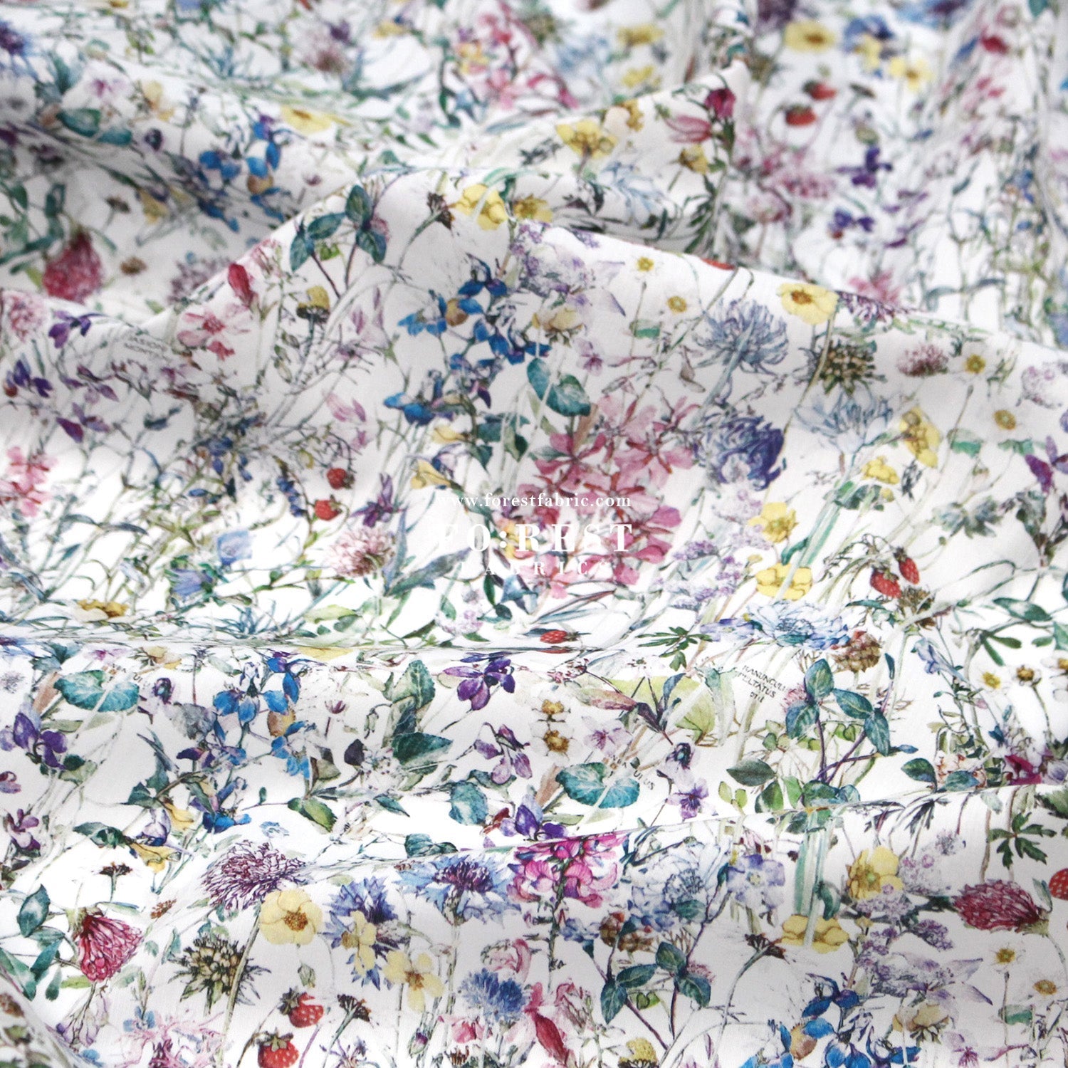 Liberty of London (Cotton Tana Lawn Fabric) - wild flowers - FO:REST Fabric 布恩堂Liberty fabrictana lawnjapanese fabricykk zipper