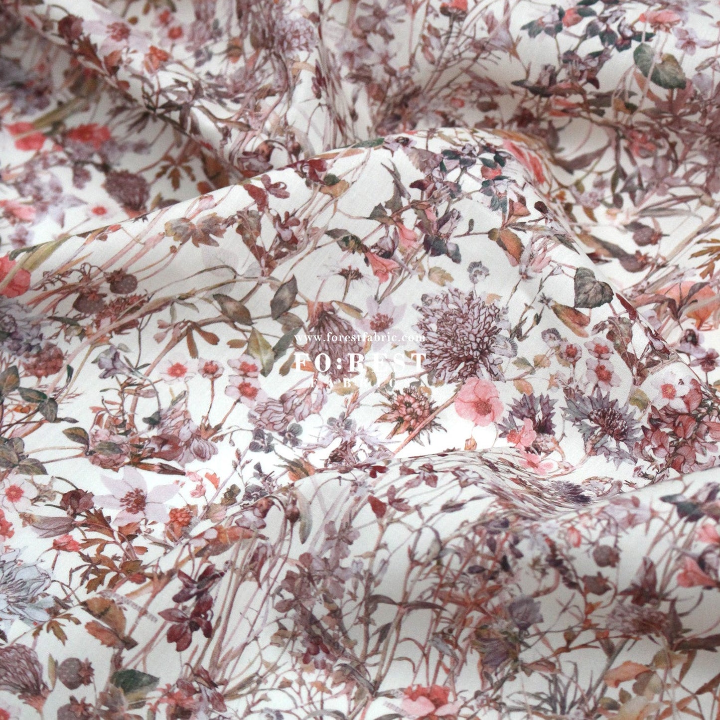 Liberty of London (Cotton Tana Lawn Fabric) - wild flowers - FO:REST Fabric 布恩堂Liberty fabrictana lawnjapanese fabricykk zipper