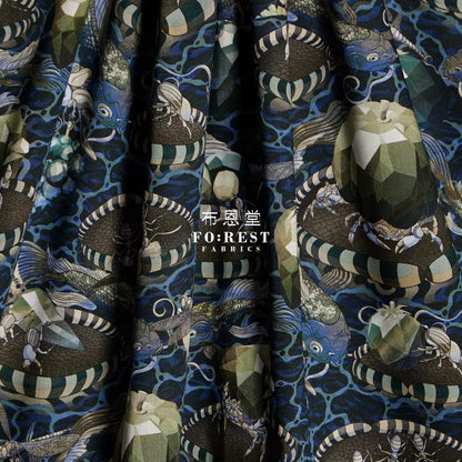 Liberty Of London (Cotton Tana Lawn Fabric) - Wilde World Black Cotton