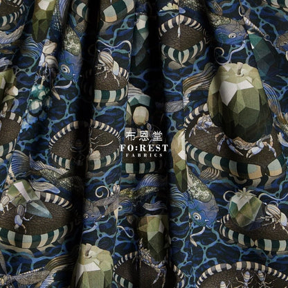 Liberty of London (Cotton Tana Lawn Fabric) - Wilde world Black - FO:REST Fabric 布恩堂Liberty fabrictana lawnjapanese fabricykk zipper