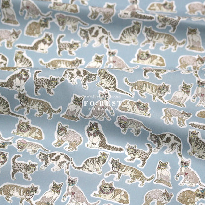 Liberty of London (Cotton Tana Lawn Fabric) - Willoughby Cats - FO:REST Fabric 布恩堂Liberty fabrictana lawnjapanese fabricykk zipper