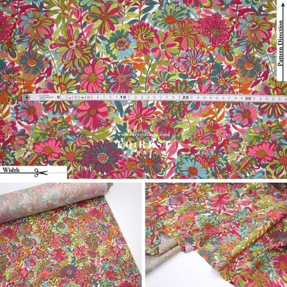 Liberty of London (Cotton Tana Lawn Fabric) - Willows Garden B - FO:REST Fabric 布恩堂Liberty fabrictana lawnjapanese fabricykk zipper
