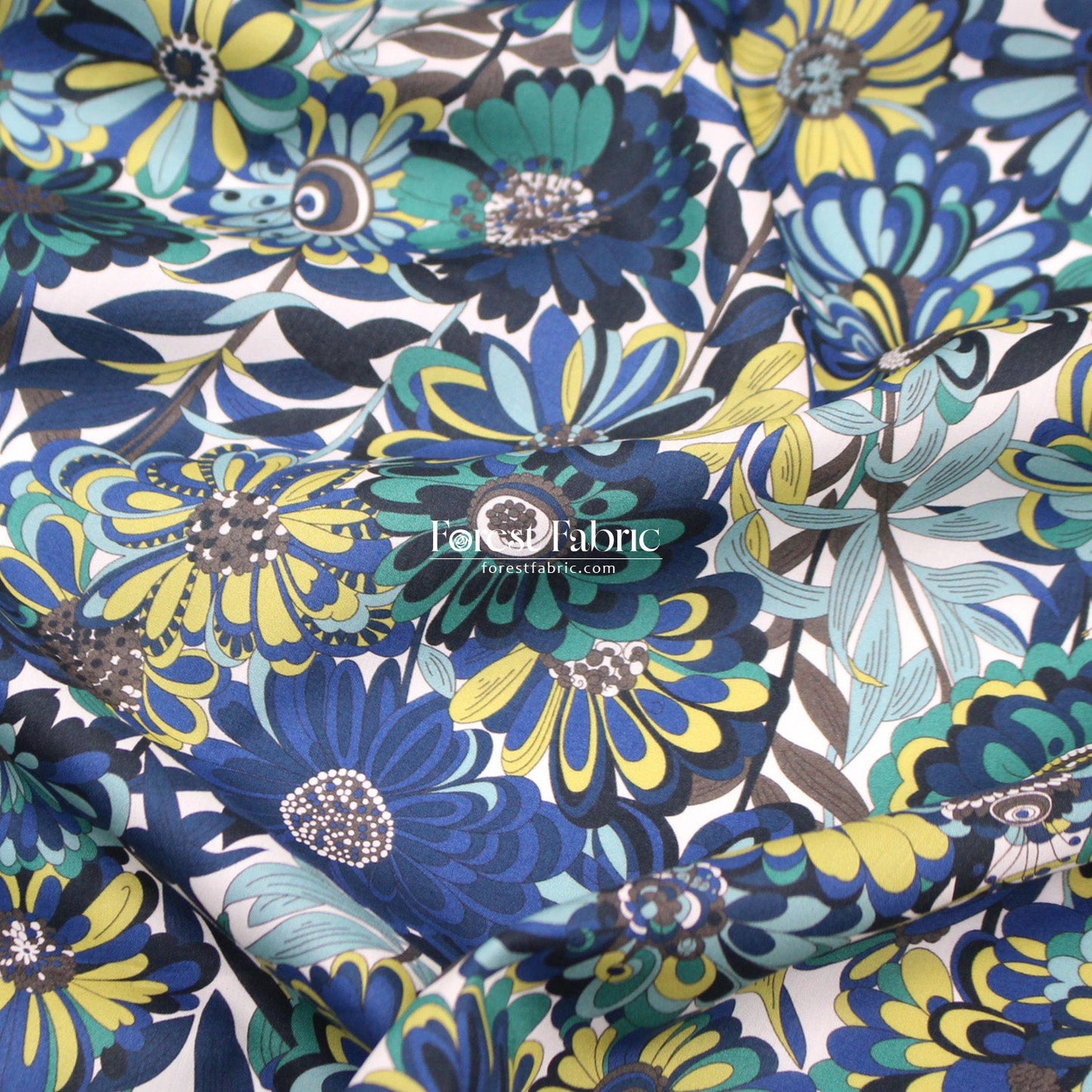 Liberty of London (Cotton Tana Lawn Fabric) - Willows Garden B - FO:REST Fabric 布恩堂Liberty fabrictana lawnjapanese fabricykk zipper