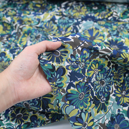 Liberty of London (Cotton Tana Lawn Fabric) - Willows Garden B - FO:REST Fabric 布恩堂Liberty fabrictana lawnjapanese fabricykk zipper