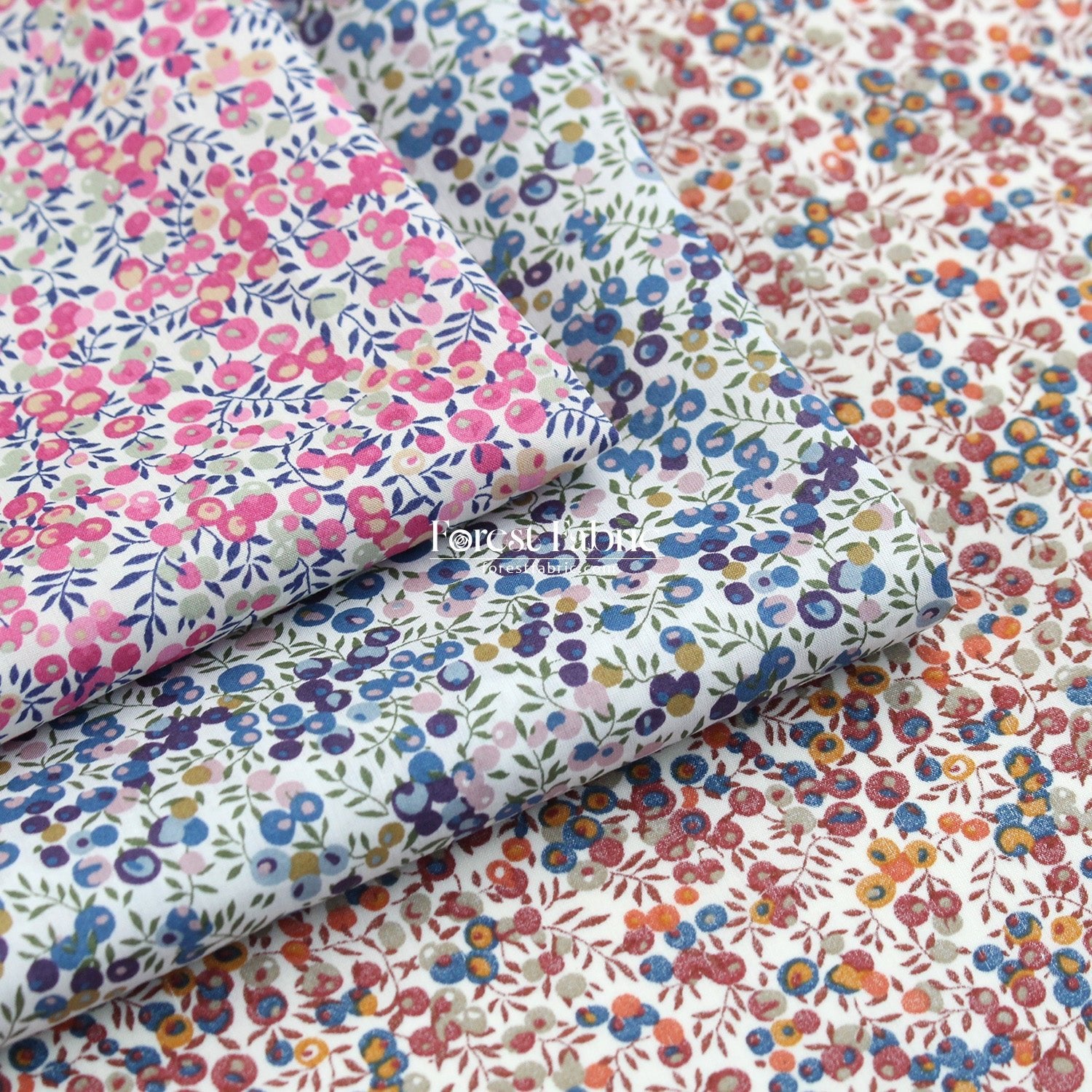 Liberty of London (Cotton Tana Lawn Fabric) - Wiltshire Bud - FO:REST Fabric 布恩堂Liberty fabrictana lawnjapanese fabricykk zipper