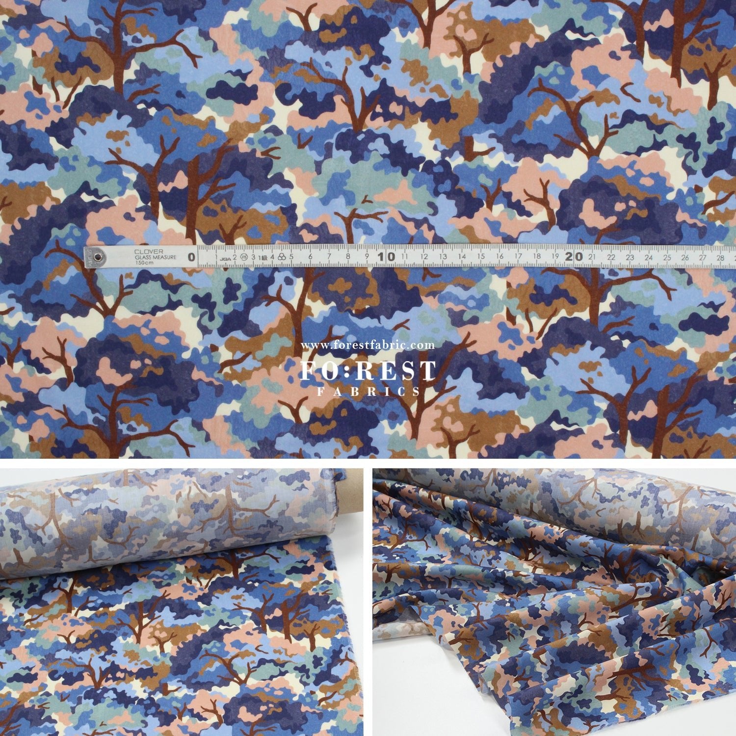 Liberty of London (Cotton Tana Lawn Fabric) - Woodland Canopy - FO:REST Fabric 布恩堂Liberty fabrictana lawnjapanese fabricykk zipper
