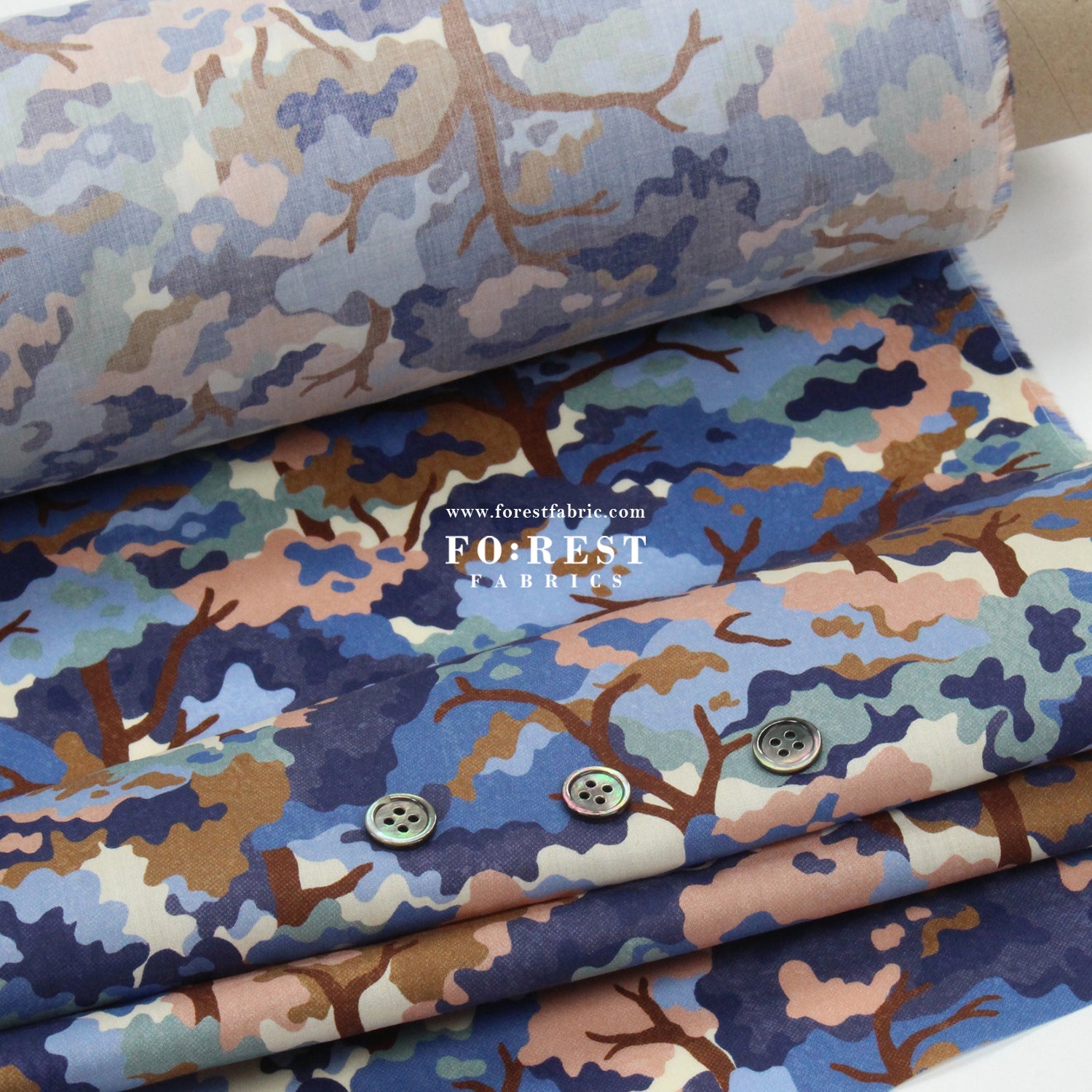 Liberty of London (Cotton Tana Lawn Fabric) - Woodland Canopy - FO:REST Fabric 布恩堂Liberty fabrictana lawnjapanese fabricykk zipper
