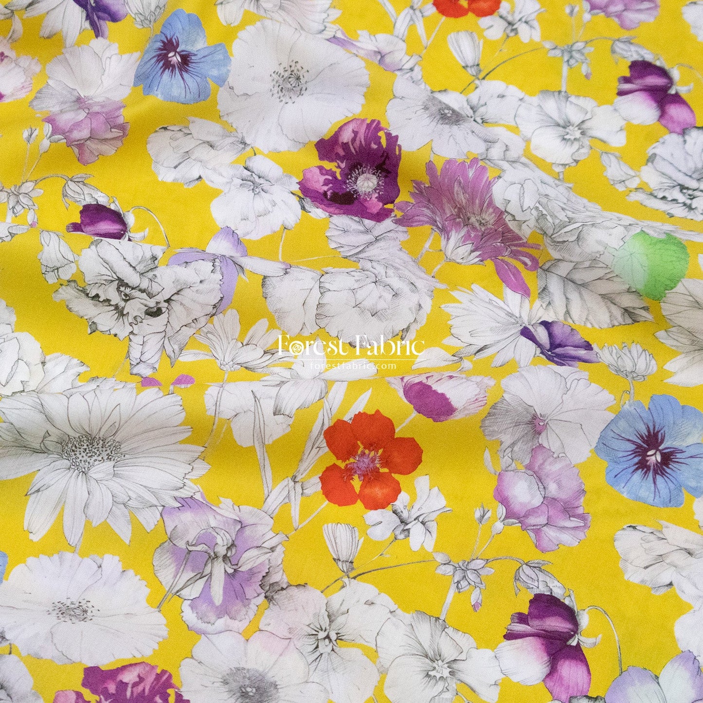 Liberty of London (Cotton Tana Lawn Fabric) - Wrest - FO:REST Fabric 布恩堂Liberty fabrictana lawnjapanese fabricykk zipper
