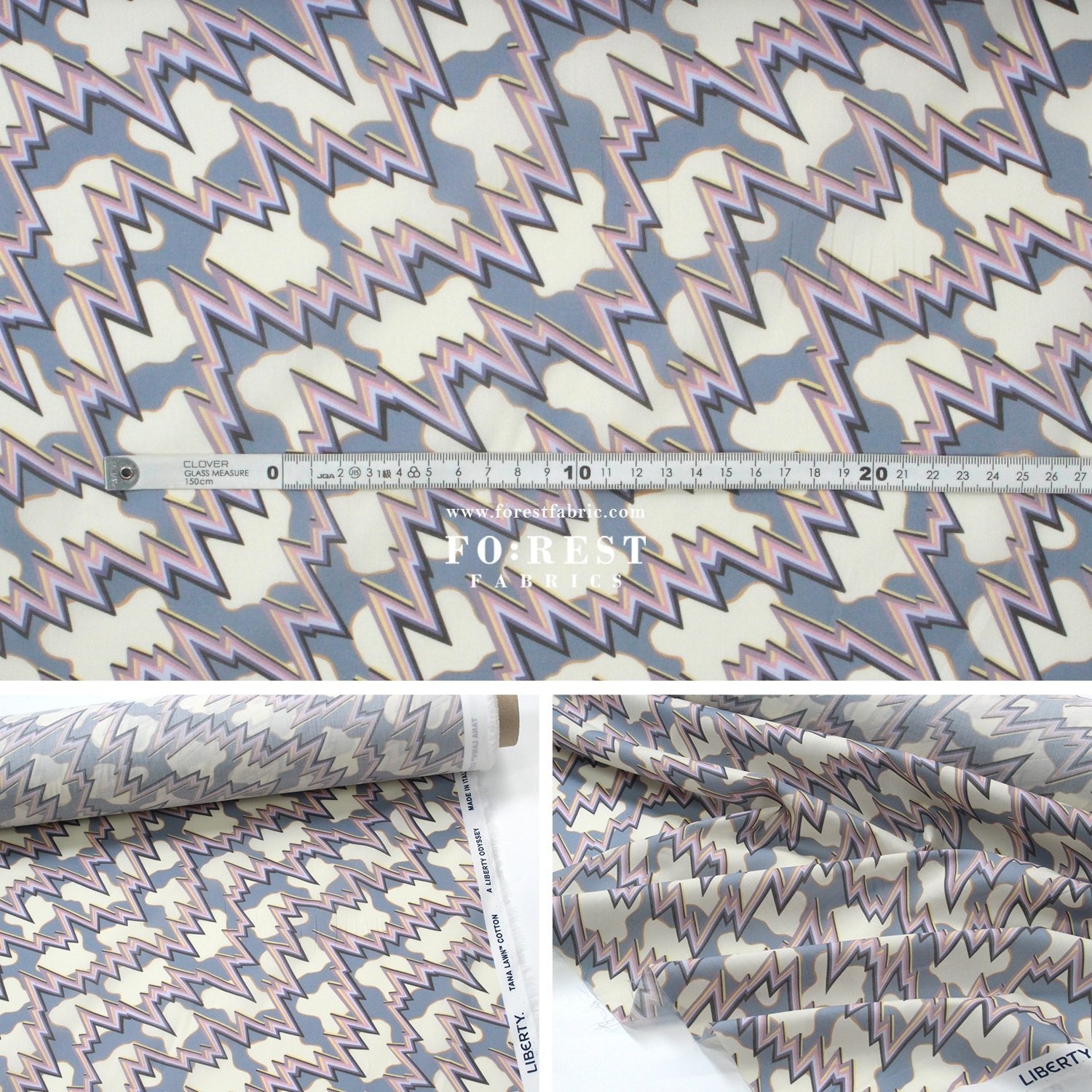 Liberty of London (Cotton Tana Lawn Fabric) - Zeus - FO:REST Fabric 布恩堂Liberty fabrictana lawnjapanese fabricykk zipper