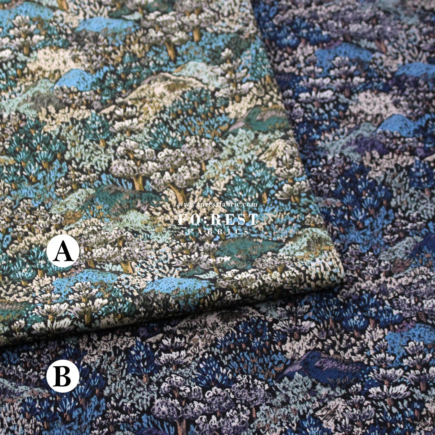 Liberty of London (Cotton Twill Fabric) - Darley Hillside - FO:REST Fabric 布恩堂Liberty fabrictana lawnjapanese fabricykk zipper