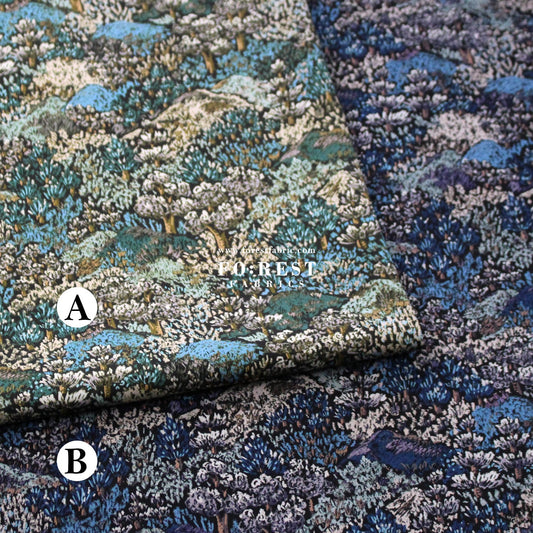 Liberty of London (Cotton Twill Fabric) - Darley Hillside - FO:REST Fabric 布恩堂Liberty fabrictana lawnjapanese fabricykk zipper