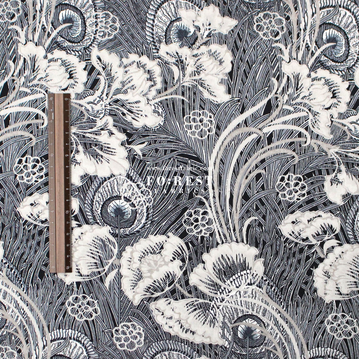 Liberty of London (Cotton Twill Fabric) - Hera Hana Dance - FO:REST Fabric 布恩堂Liberty fabrictana lawnjapanese fabricykk zipper