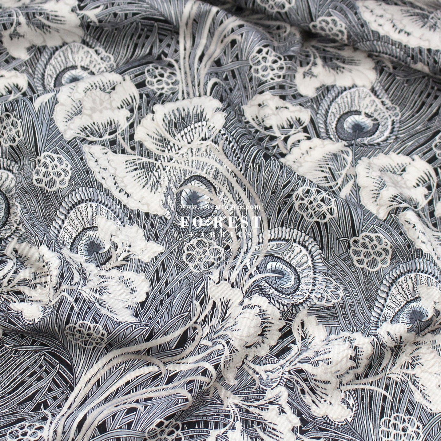 Liberty of London (Cotton Twill Fabric) - Hera Hana Dance - FO:REST Fabric 布恩堂Liberty fabrictana lawnjapanese fabricykk zipper