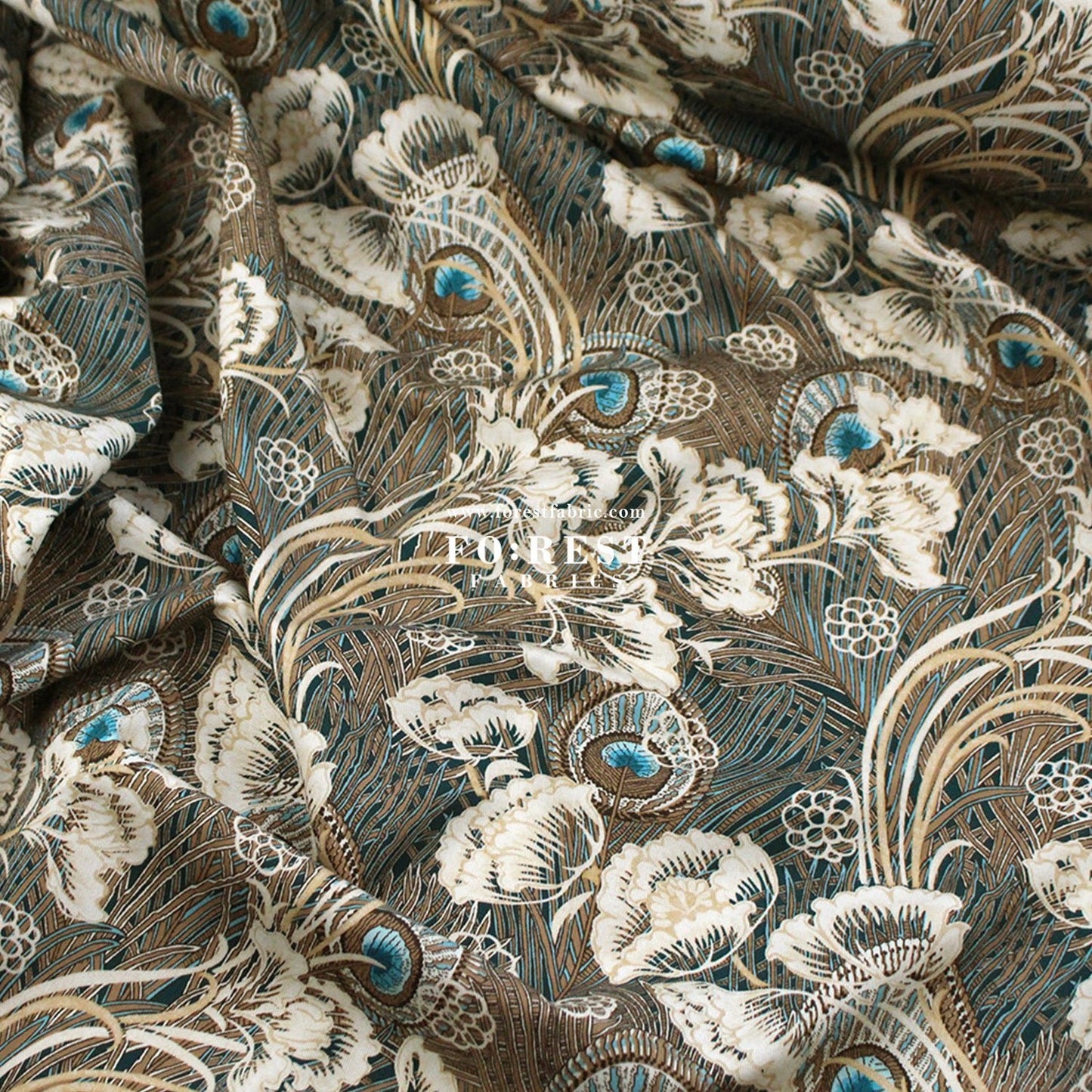 Liberty of London (Cotton Twill Fabric) - Hera Hana Dance - FO:REST Fabric 布恩堂Liberty fabrictana lawnjapanese fabricykk zipper