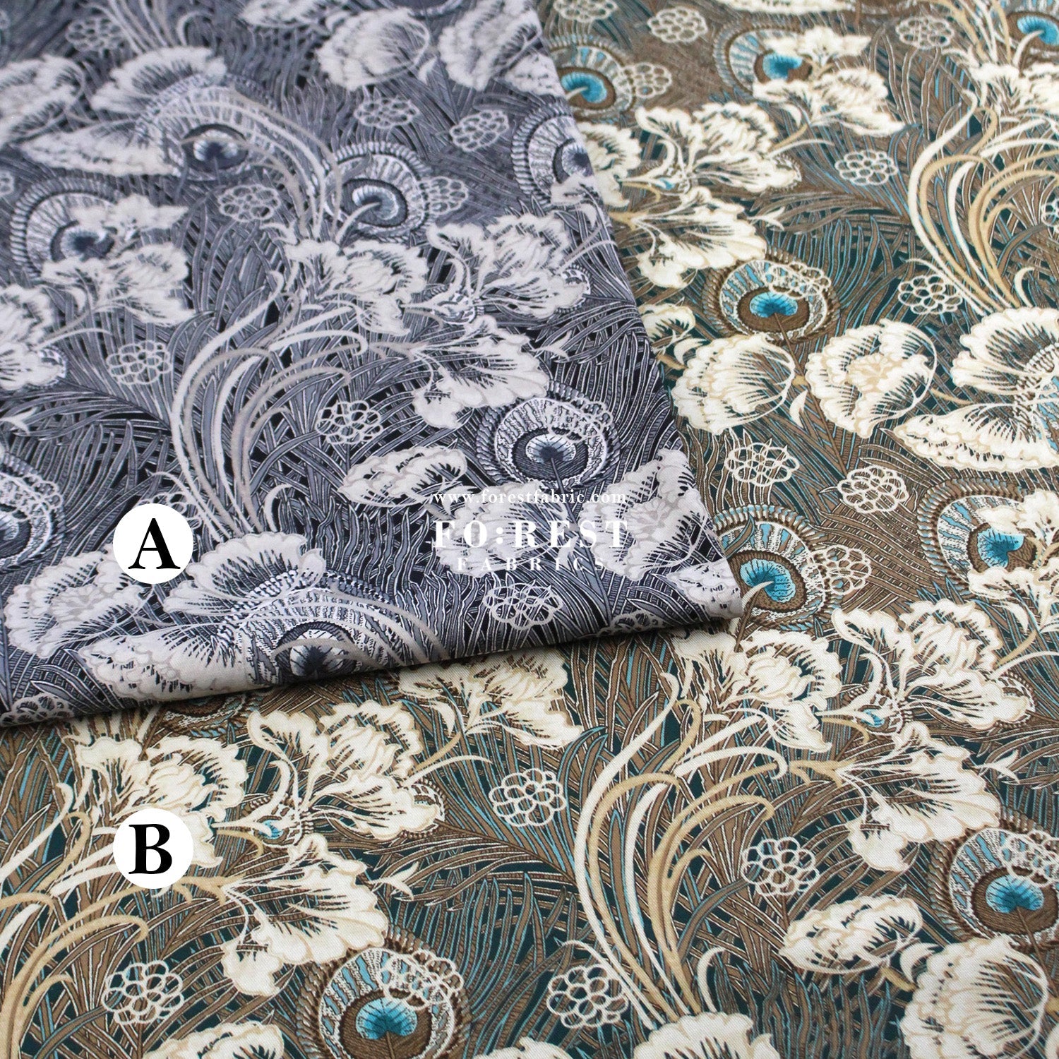 Liberty of London (Cotton Twill Fabric) - Hera Hana Dance - FO:REST Fabric 布恩堂Liberty fabrictana lawnjapanese fabricykk zipper
