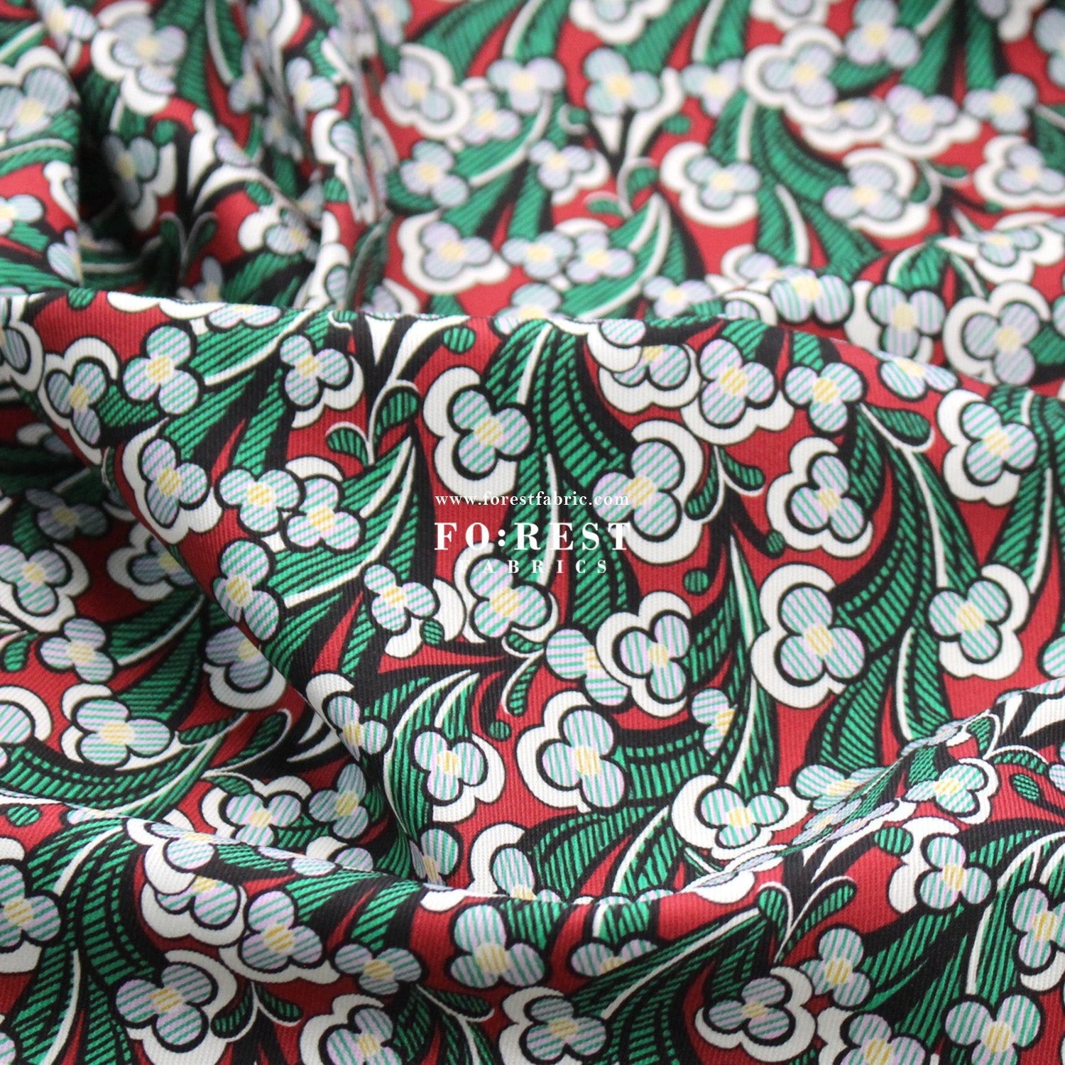 Liberty of London (Cotton Twill Fabric) - Laith - FO:REST Fabric 布恩堂Liberty fabrictana lawnjapanese fabricykk zipper