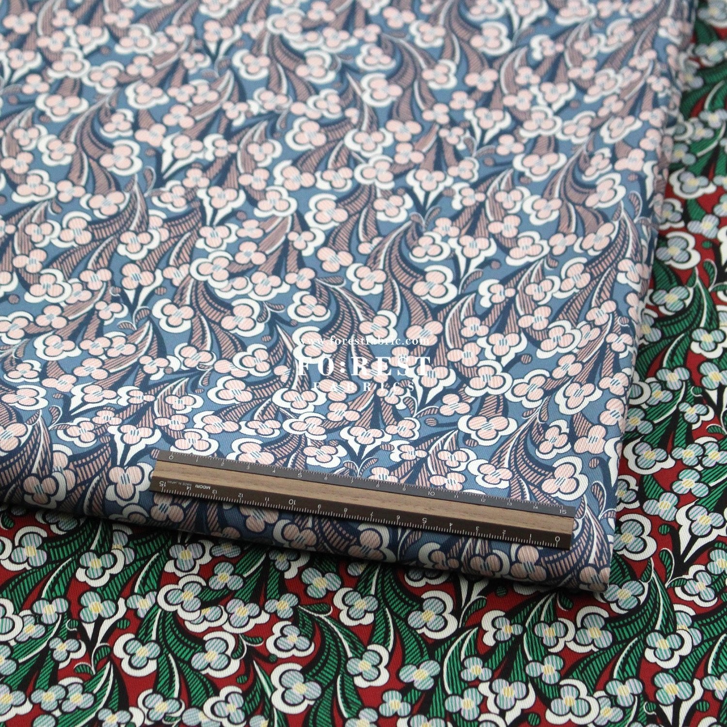 Liberty of London (Cotton Twill Fabric) - Laith - FO:REST Fabric 布恩堂Liberty fabrictana lawnjapanese fabricykk zipper