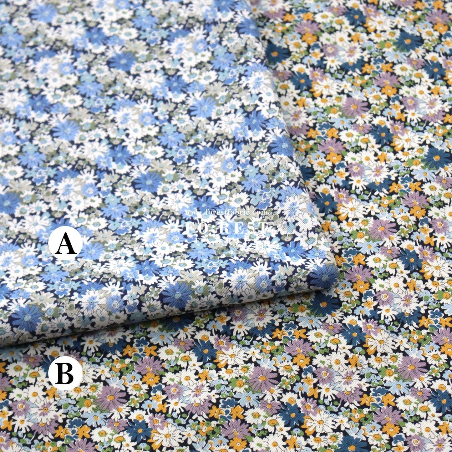 Liberty of London (Cotton Twill Fabric) - Libby - FO:REST Fabric 布恩堂Liberty fabrictana lawnjapanese fabricykk zipper