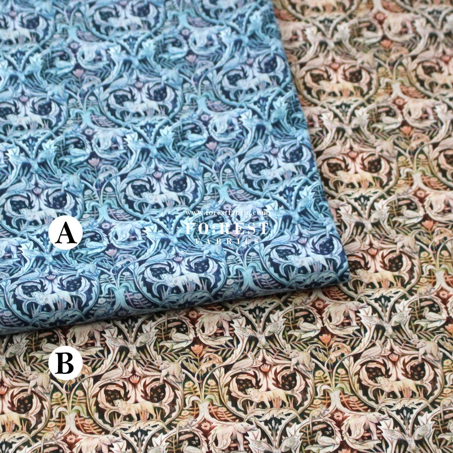 Liberty of London (Cotton Twill Fabric) - Valerie - FO:REST Fabric 布恩堂Liberty fabrictana lawnjapanese fabricykk zipper