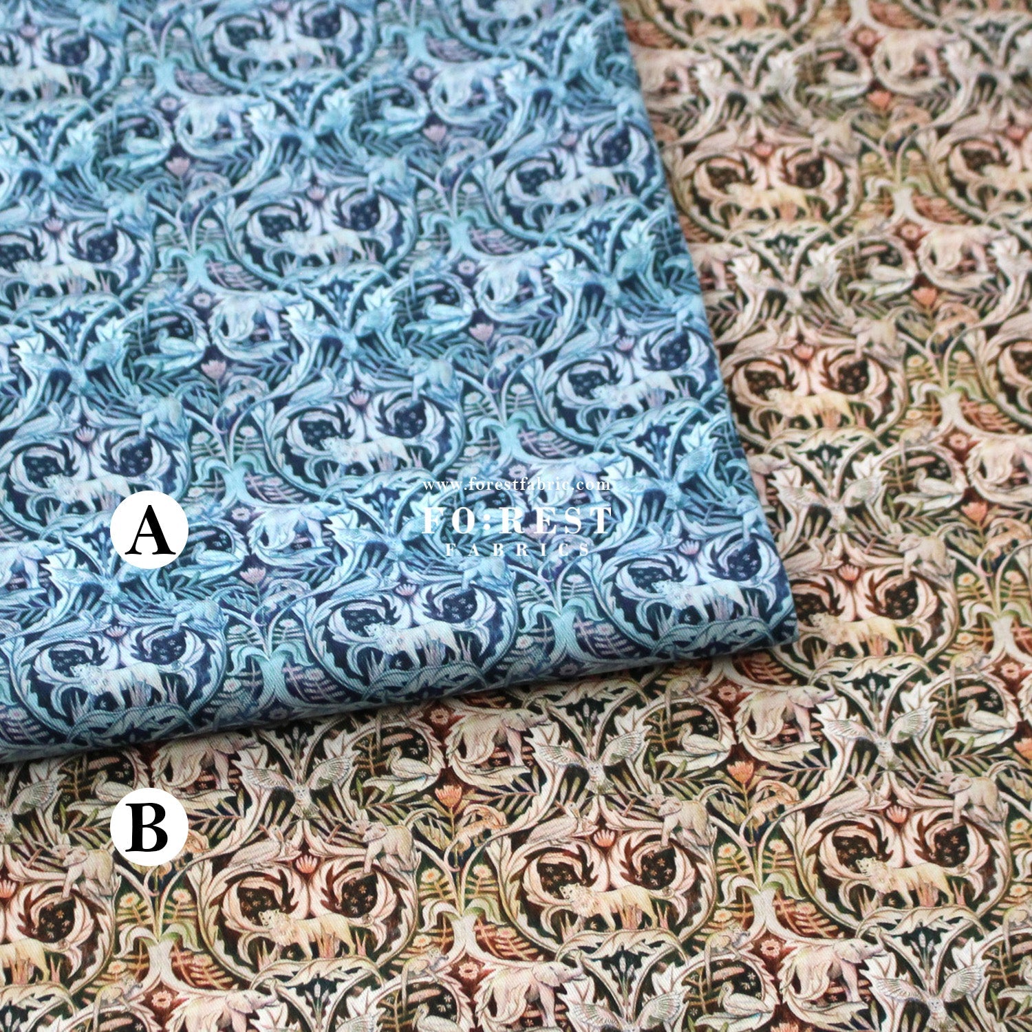 Liberty of London (Cotton Twill Fabric) - Valerie - FO:REST Fabric 布恩堂Liberty fabrictana lawnjapanese fabricykk zipper