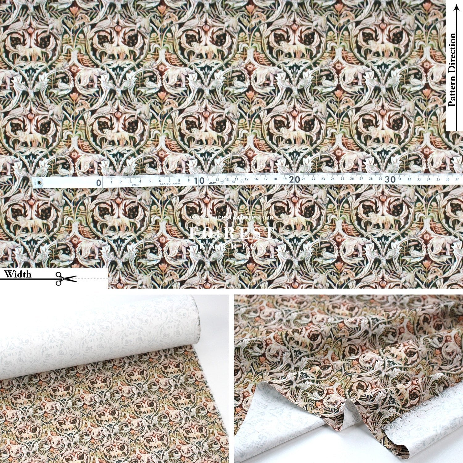 Liberty of London (Cotton Twill Fabric) - Valerie - FO:REST Fabric 布恩堂Liberty fabrictana lawnjapanese fabricykk zipper