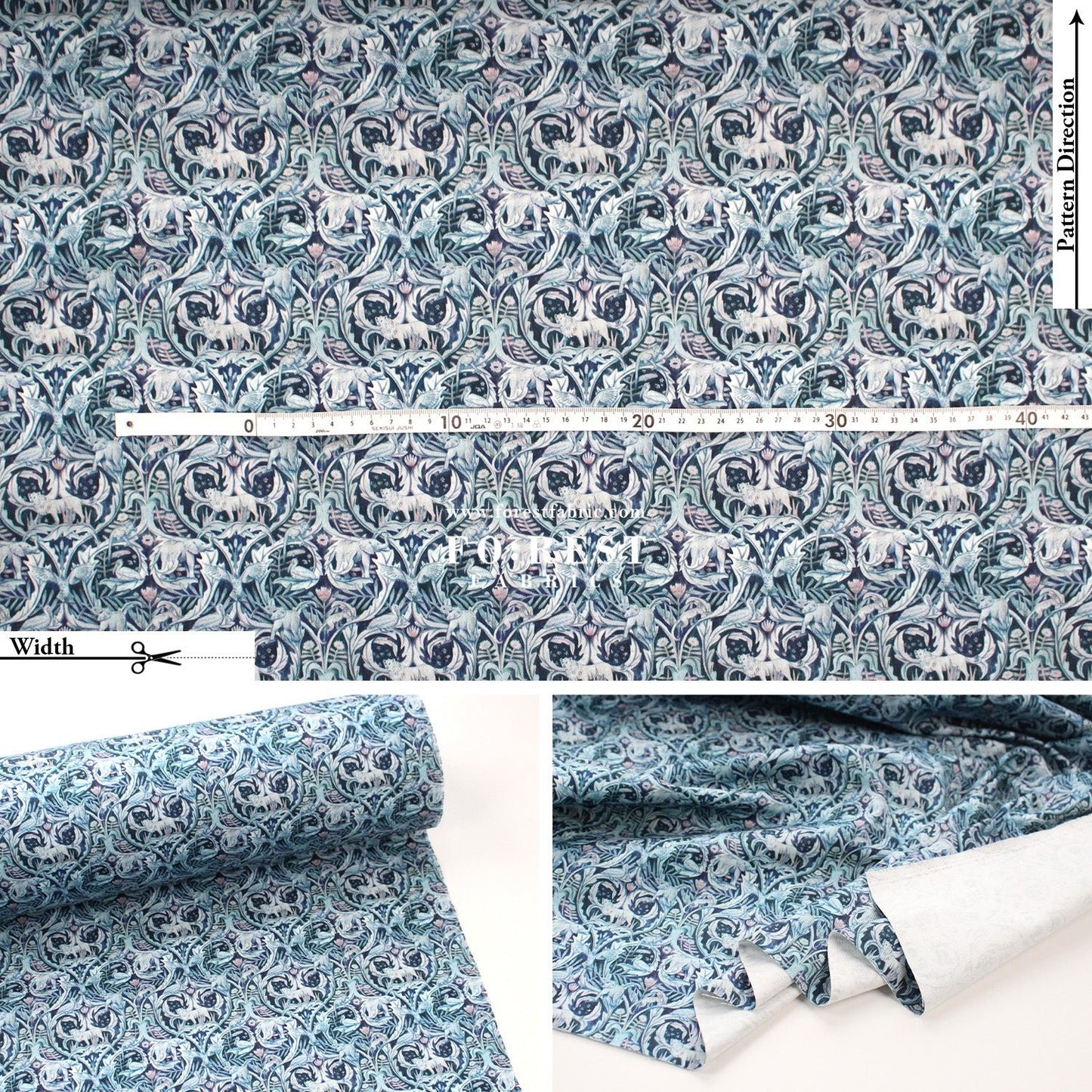 Liberty of London (Cotton Twill Fabric) - Valerie - FO:REST Fabric 布恩堂Liberty fabrictana lawnjapanese fabricykk zipper