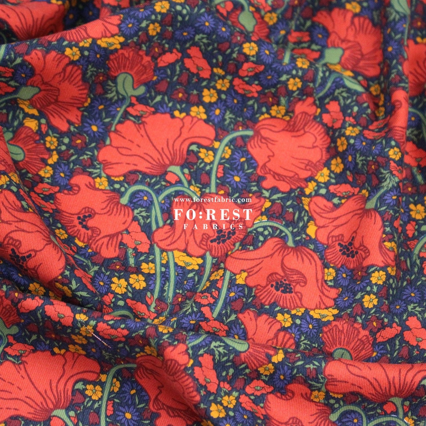 Liberty of London (LanTana Fabric) - Clementina Daisy - FO:REST Fabric 布恩堂Liberty fabrictana lawnjapanese fabricykk zipper