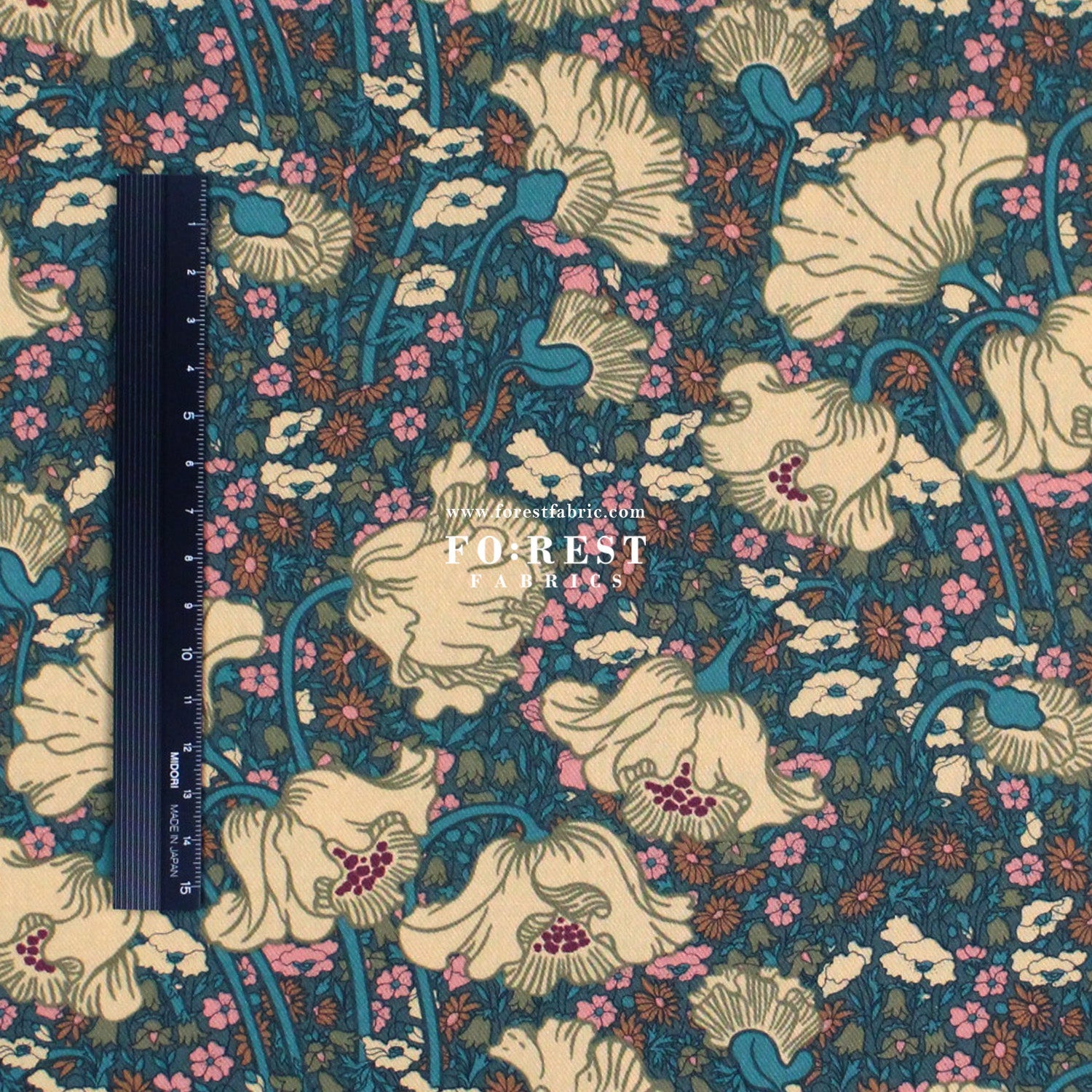 Liberty of London (LanTana Fabric) - Clementina Daisy - FO:REST Fabric 布恩堂Liberty fabrictana lawnjapanese fabricykk zipper