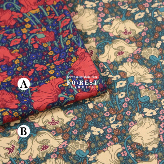 Liberty of London (LanTana Fabric) - Clementina Daisy - FO:REST Fabric 布恩堂Liberty fabrictana lawnjapanese fabricykk zipper