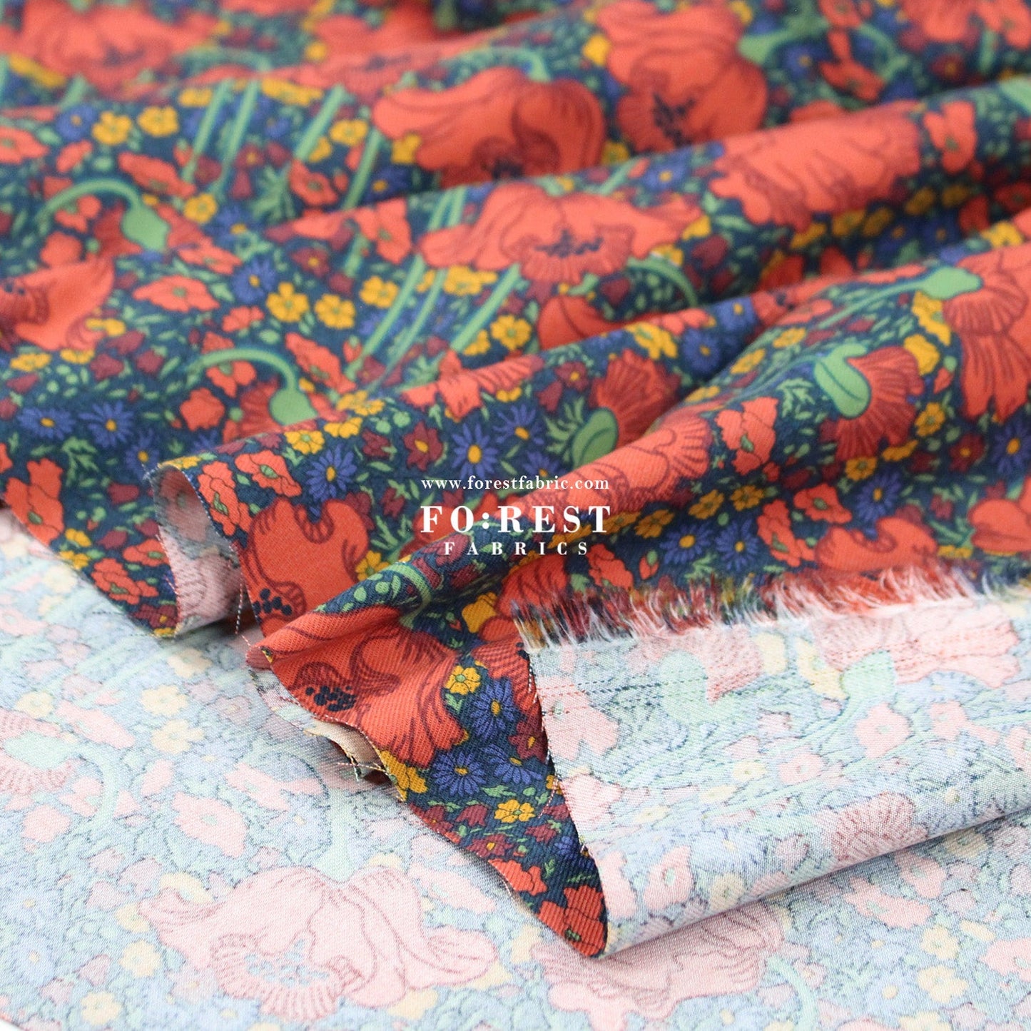 Liberty of London (LanTana Fabric) - Clementina Daisy - FO:REST Fabric 布恩堂Liberty fabrictana lawnjapanese fabricykk zipper