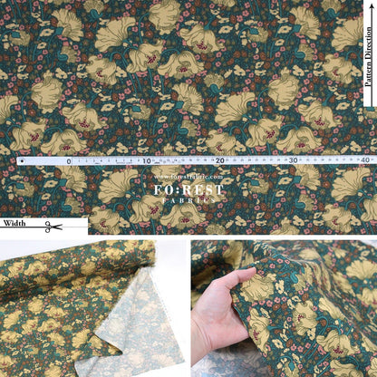 Liberty of London (LanTana Fabric) - Clementina Daisy - FO:REST Fabric 布恩堂Liberty fabrictana lawnjapanese fabricykk zipper