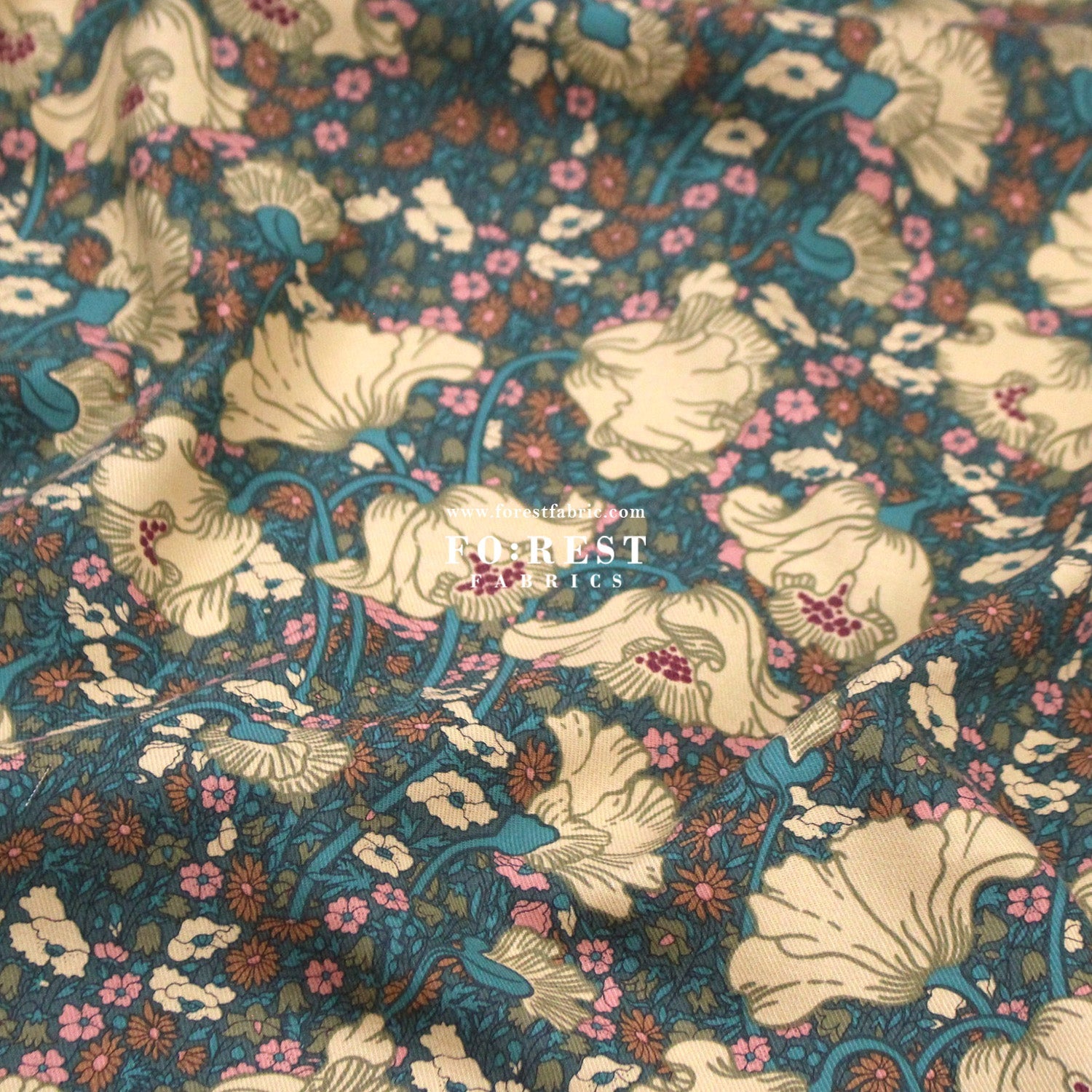 Liberty of London (LanTana Fabric) - Clementina Daisy - FO:REST Fabric 布恩堂Liberty fabrictana lawnjapanese fabricykk zipper