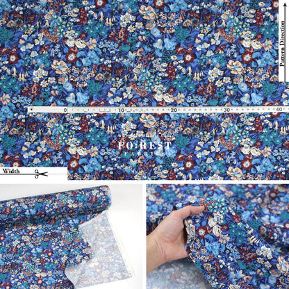 Liberty of London (LanTana Fabric) - Cottage Garden - FO:REST Fabric 布恩堂Liberty fabrictana lawnjapanese fabricykk zipper
