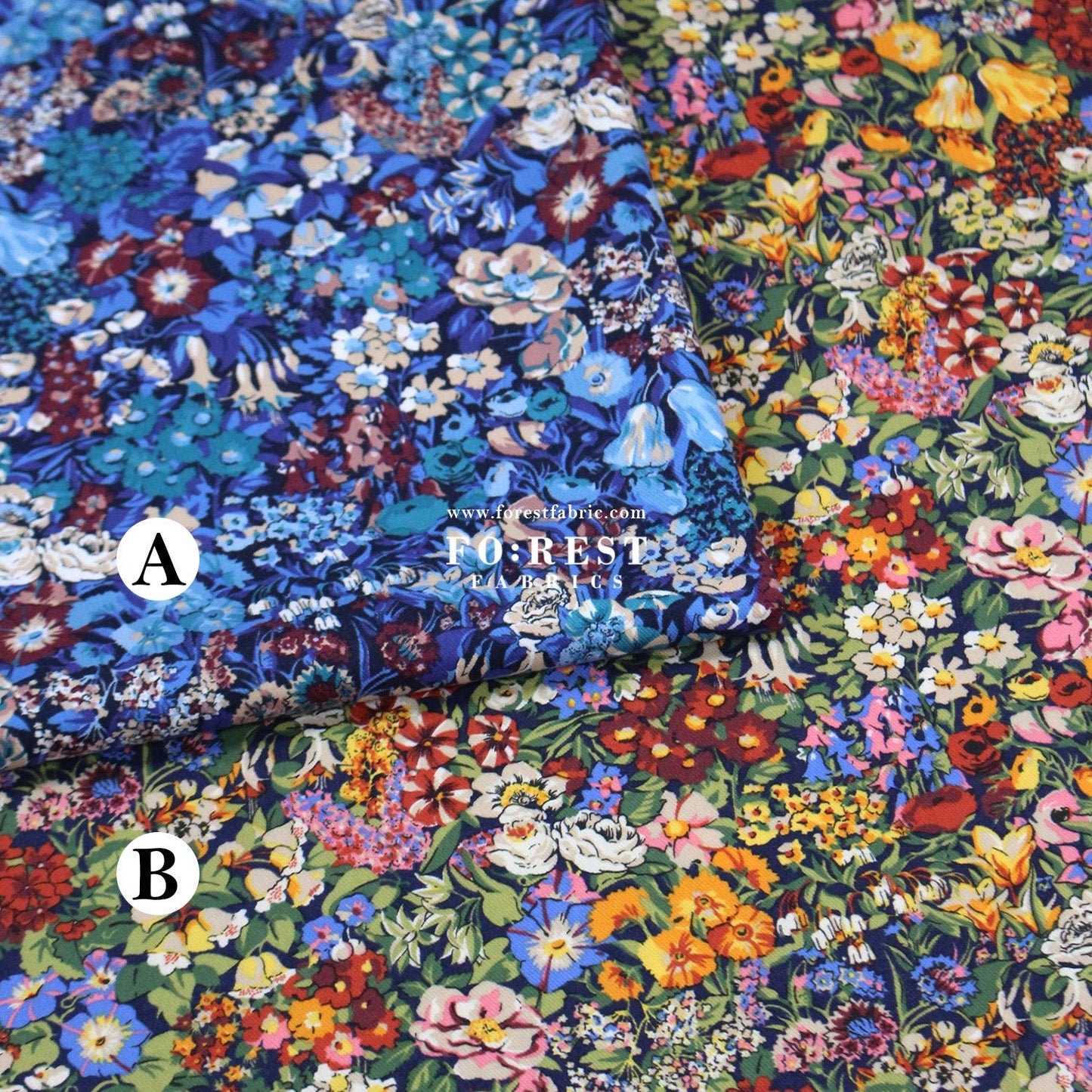 Liberty of London (LanTana Fabric) - Cottage Garden - FO:REST Fabric 布恩堂Liberty fabrictana lawnjapanese fabricykk zipper
