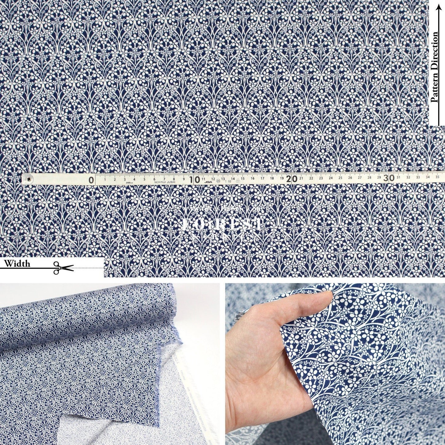Liberty of London (LanTana Fabric) - iona star - FO:REST Fabric 布恩堂Liberty fabrictana lawnjapanese fabricykk zipper