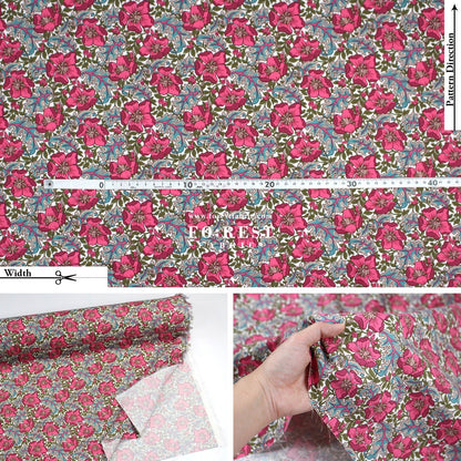 Liberty of London (LanTana Fabric) - Millie Francesca - FO:REST Fabric 布恩堂Liberty fabrictana lawnjapanese fabricykk zipper