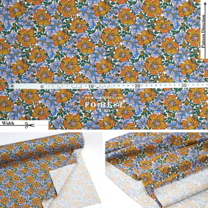 Liberty of London (LanTana Fabric) - Millie Francesca - FO:REST Fabric 布恩堂Liberty fabrictana lawnjapanese fabricykk zipper