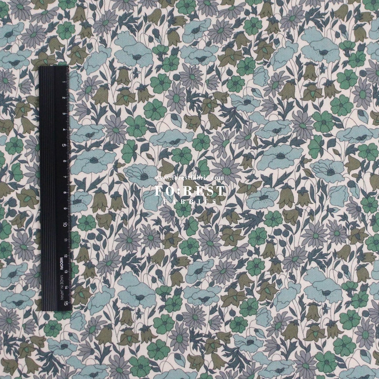 Liberty of London (LanTana Fabric) - Poppy and Daisy - FO:REST Fabric 布恩堂Liberty fabrictana lawnjapanese fabricykk zipper