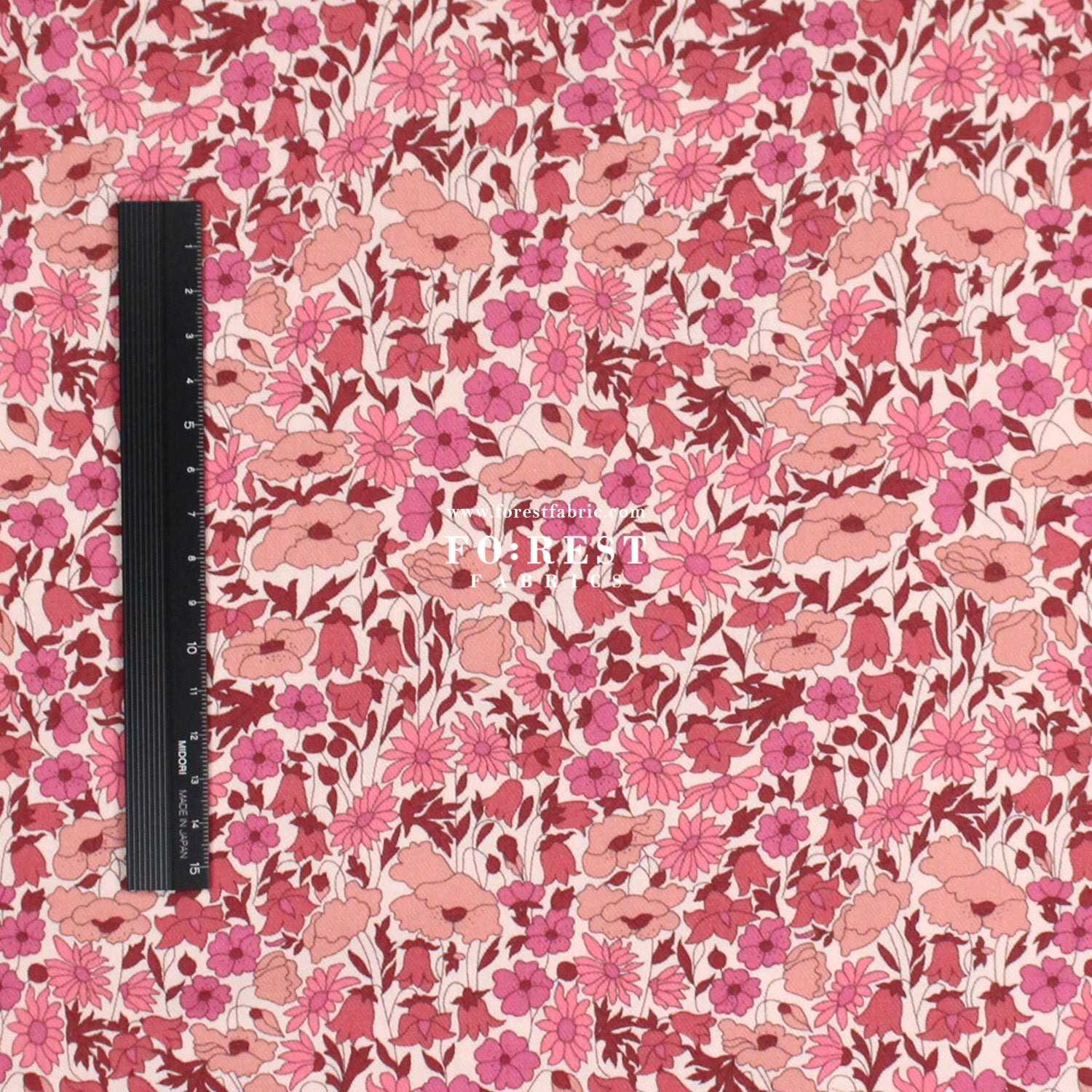Liberty of London (LanTana Fabric) - Poppy and Daisy - FO:REST Fabric 布恩堂Liberty fabrictana lawnjapanese fabricykk zipper