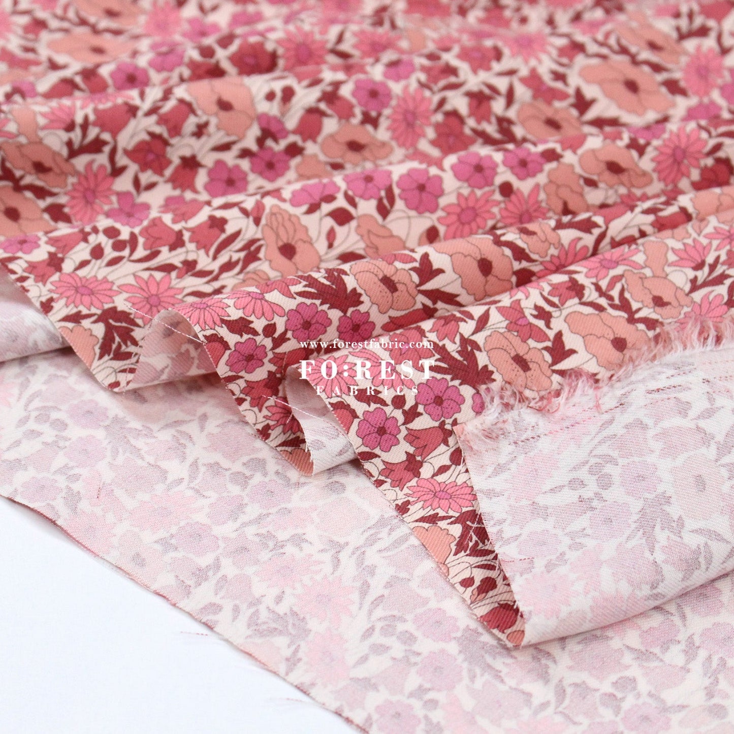 Liberty of London (LanTana Fabric) - Poppy and Daisy - FO:REST Fabric 布恩堂Liberty fabrictana lawnjapanese fabricykk zipper