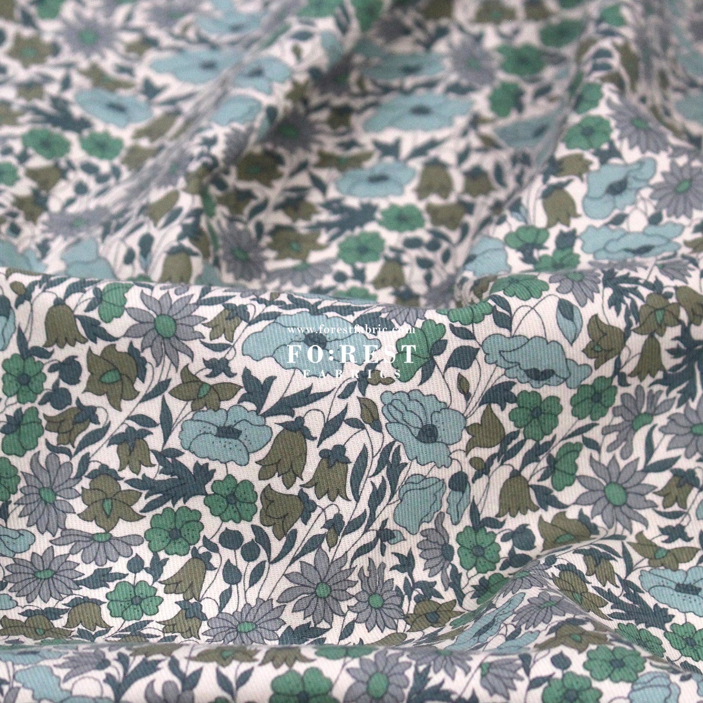 Liberty of London (LanTana Fabric) - Poppy and Daisy - FO:REST Fabric 布恩堂Liberty fabrictana lawnjapanese fabricykk zipper