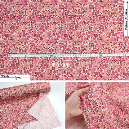 Liberty of London (LanTana Fabric) - Poppy and Daisy - FO:REST Fabric 布恩堂Liberty fabrictana lawnjapanese fabricykk zipper